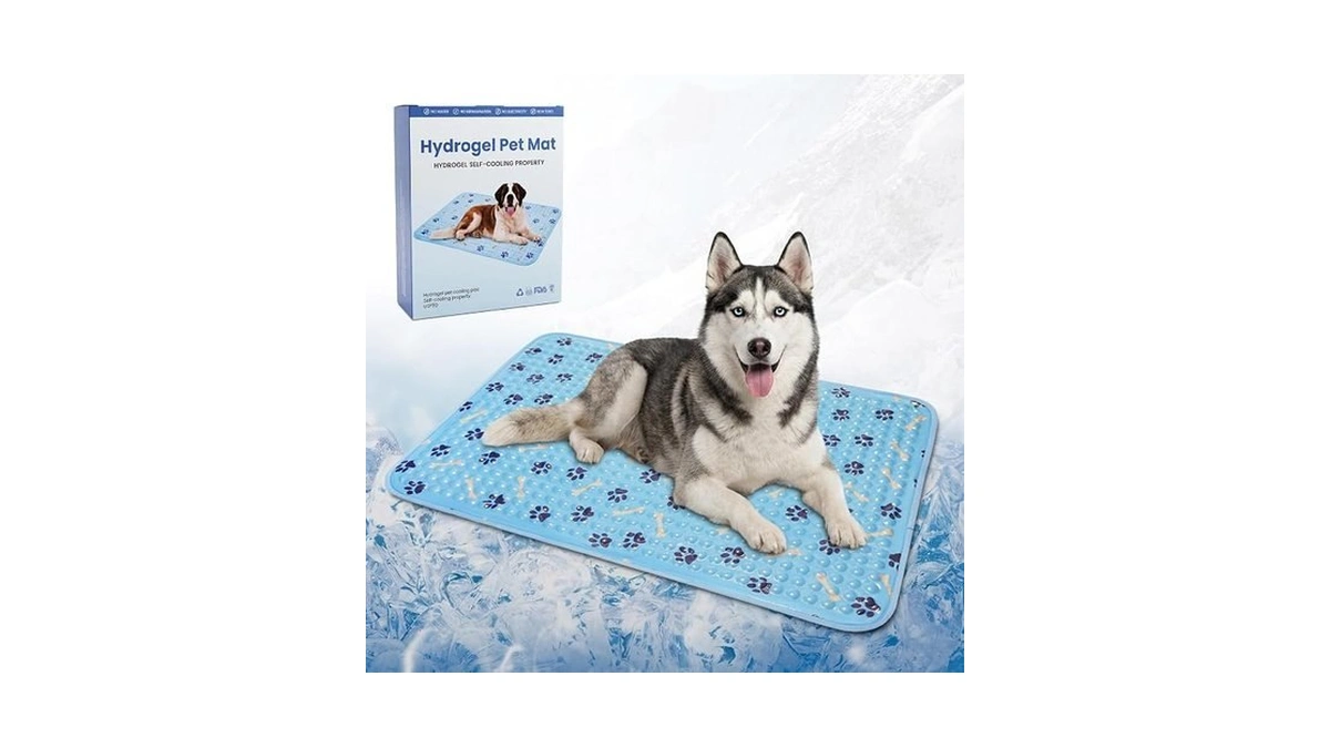 Dog Cooling Mat 36 Inch, Patent Self-cooling Gel Pad For