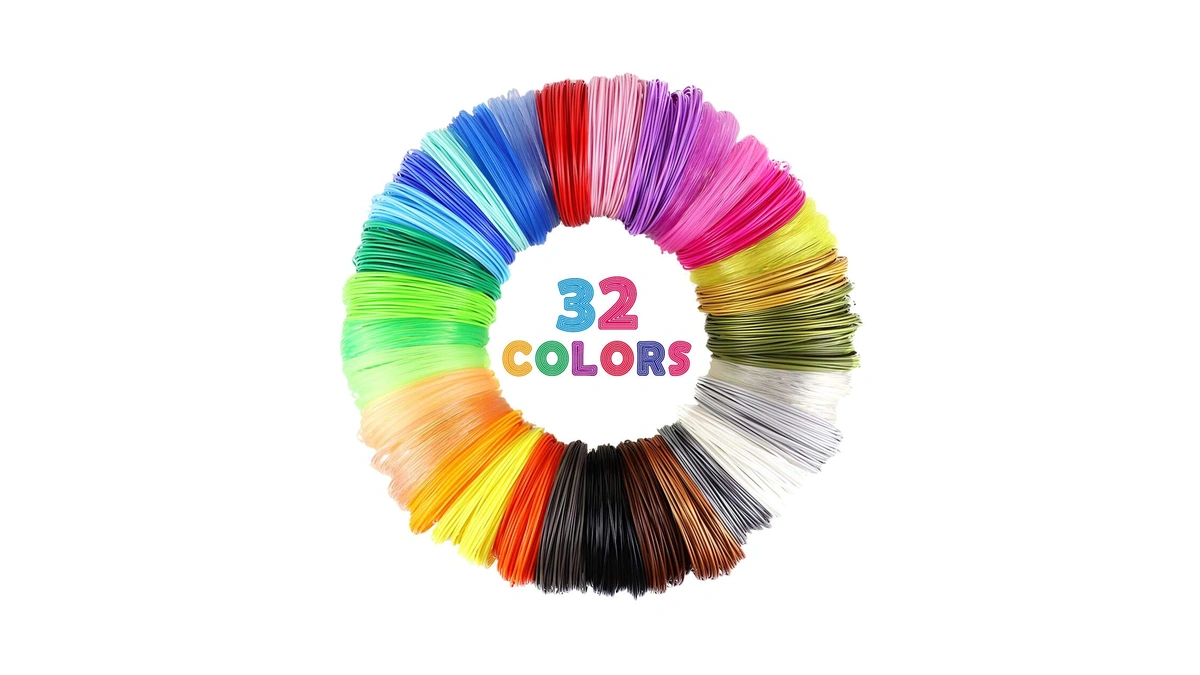 Mika3d 32 Colors 3d Pen Pla Filament Refills, Each Color