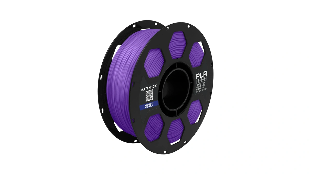 Hatchbox 1.75mm Midnight Purple Pla 3d Printer Filament, 1 Kg
