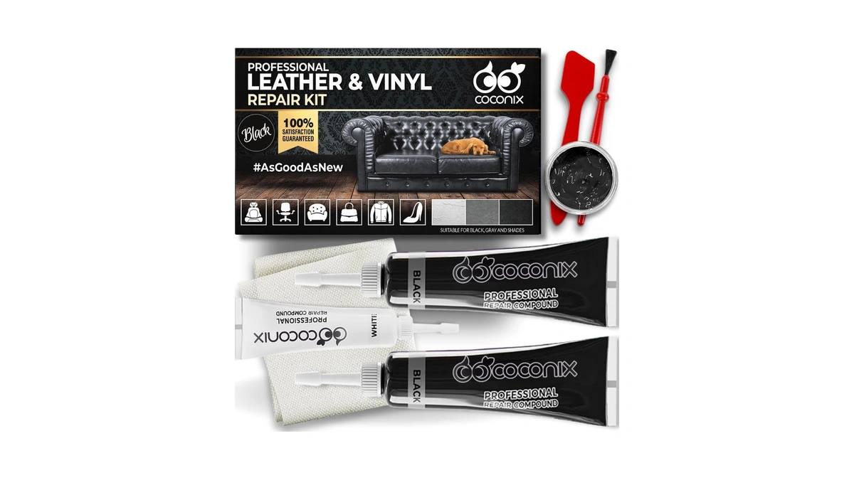 Coconix Leather Care Pro Professional Black Leather & Vinyl Repair