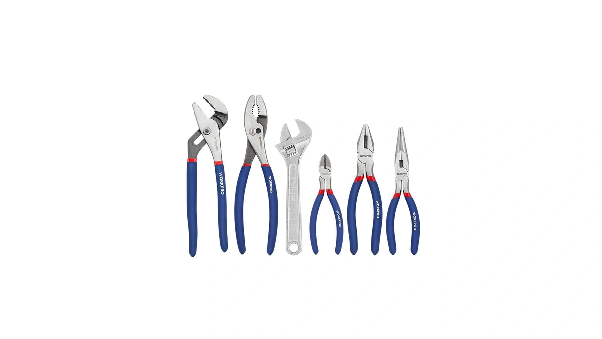 Workpro Large Pliers & Wrench Set 6-piece (10" Water Pump,