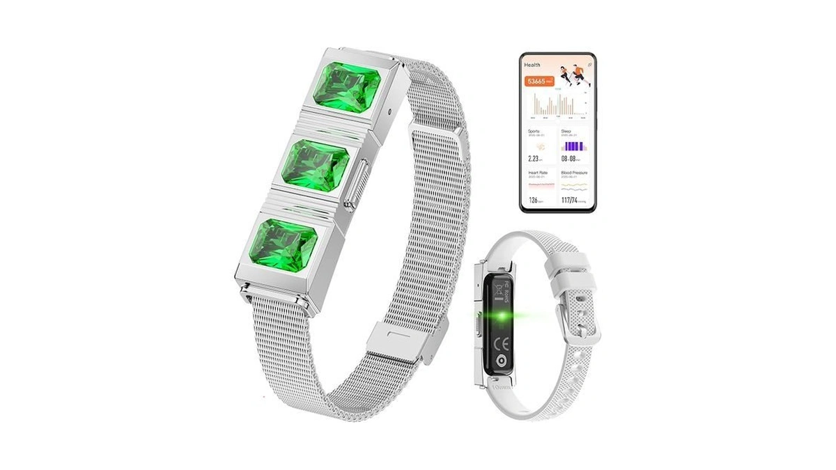Mingtawn Women's Smart Bracelet With 2 Bands, Health Fitness Tracker,