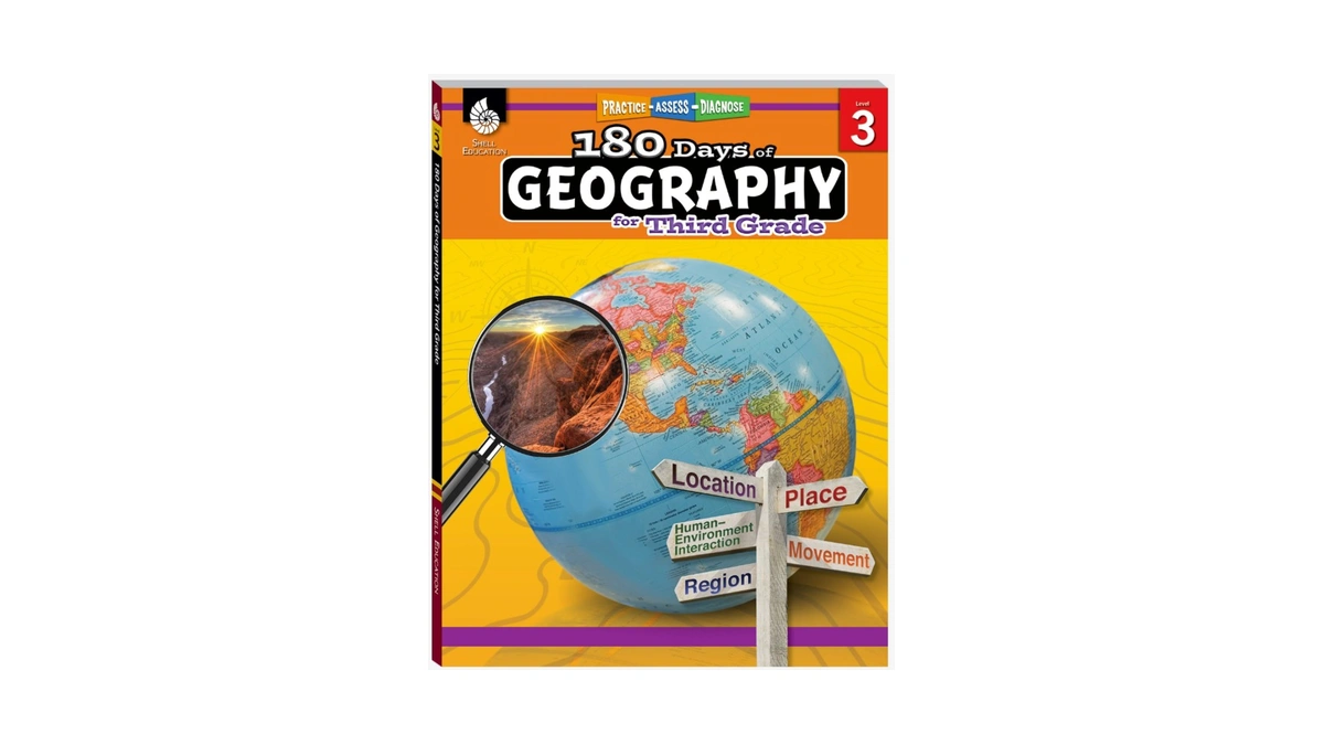 180 Daysโข: Geography Workbook For 3rd Grade Ages 8โ9 |