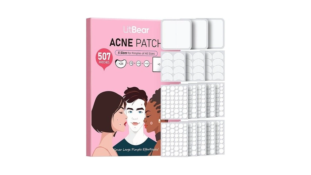 Litbear Pimple Patches For Face, Large Acne Patch, Xl Hydrocolloid