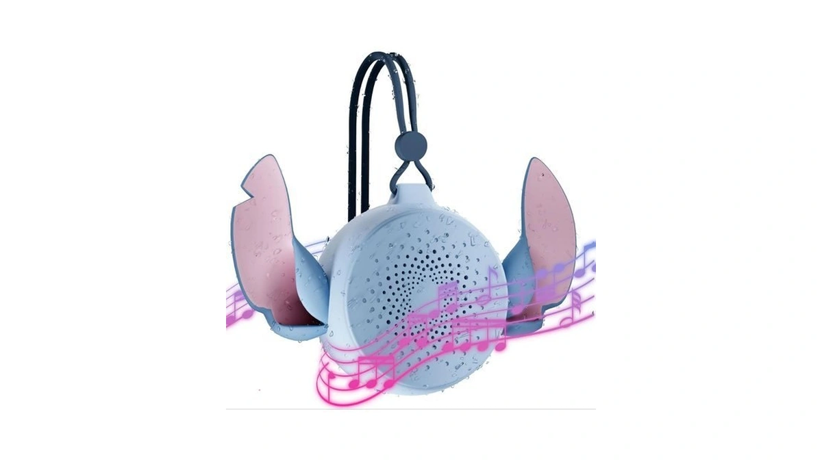 Disney Lilo And Stitch Bluetooth Shower Speaker With Suction Cup