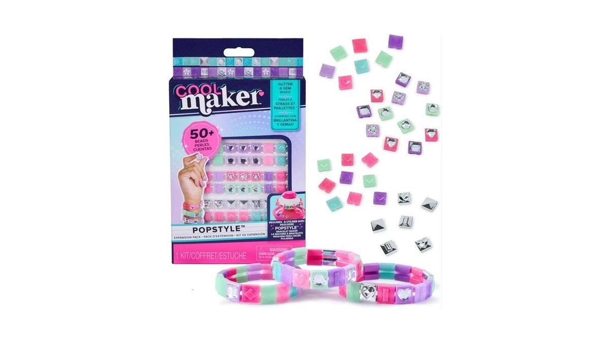 Cool Maker, Popstyle Expansion Pack, Bracelet Making Kit, Over 50