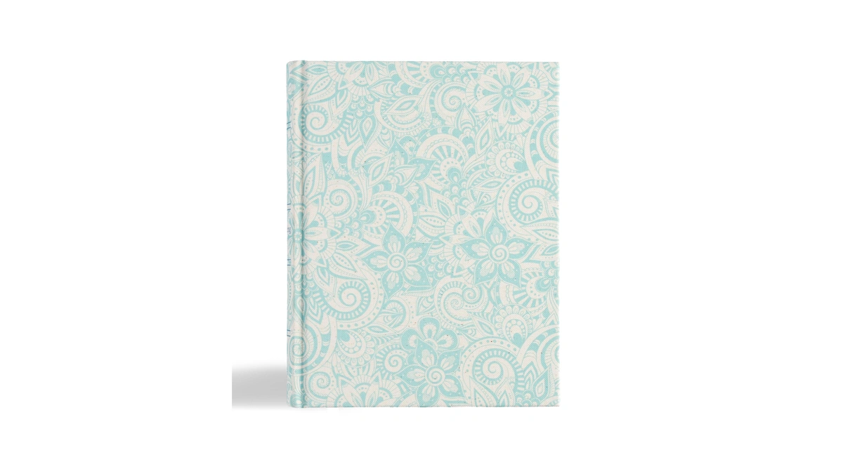 Kjv Notetaking Bible, Blue Floral Cloth Over Board, Kjv Holy