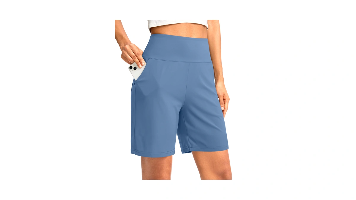 G Gradual Women's Bermuda Long Shorts With Pockets 7" High