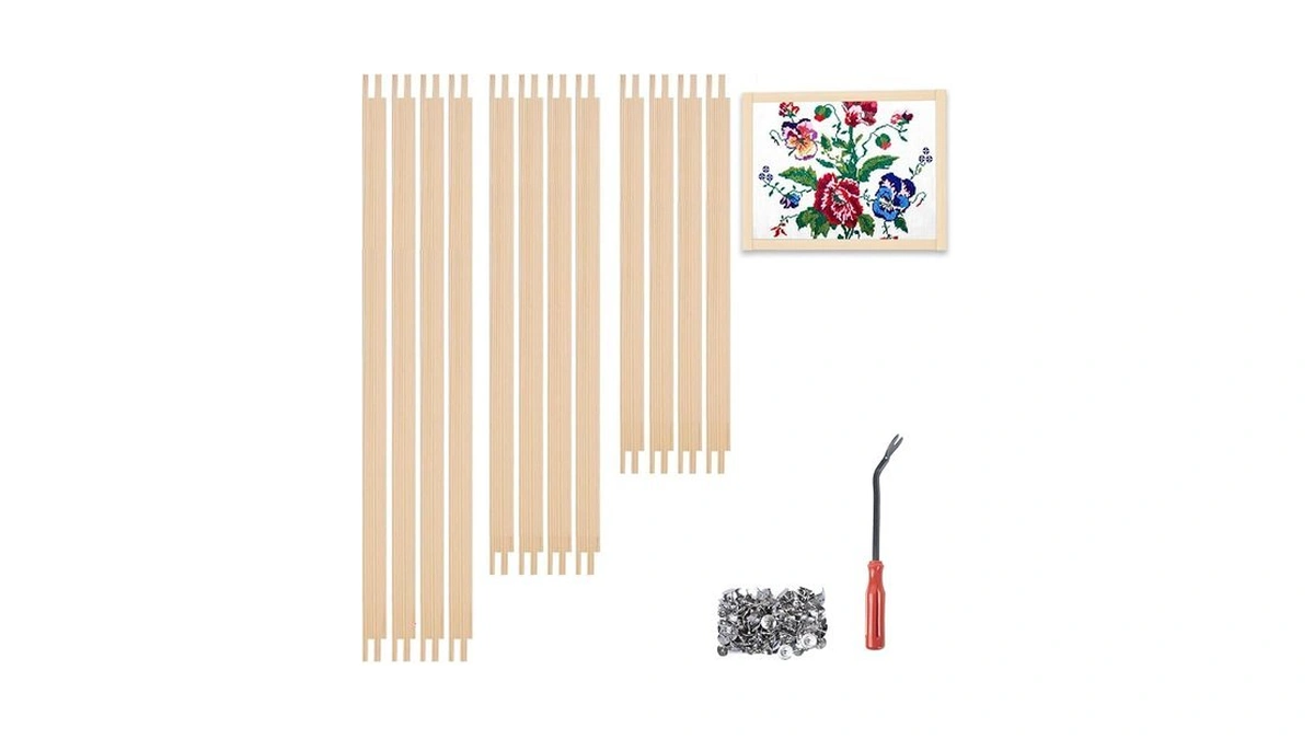 12pcs Needlepoint Stretcher Bars With Thumb Tack, 3 Sizes(contain 8”