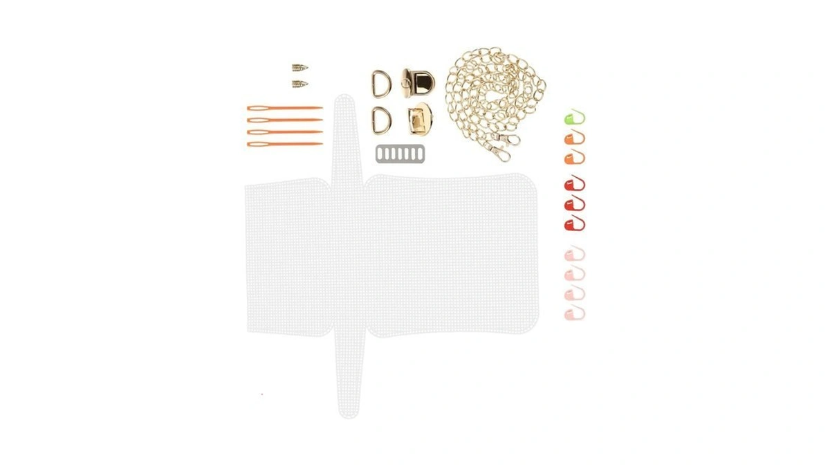Exceart Crochet Bag Making Plate Mesh Canvas Sheet Diy Bag