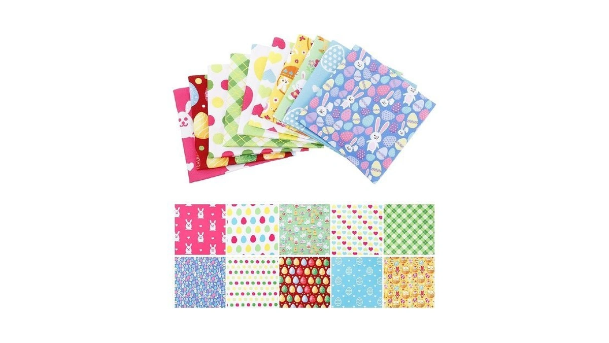 Ezakka Easter Fabric Squares Sets