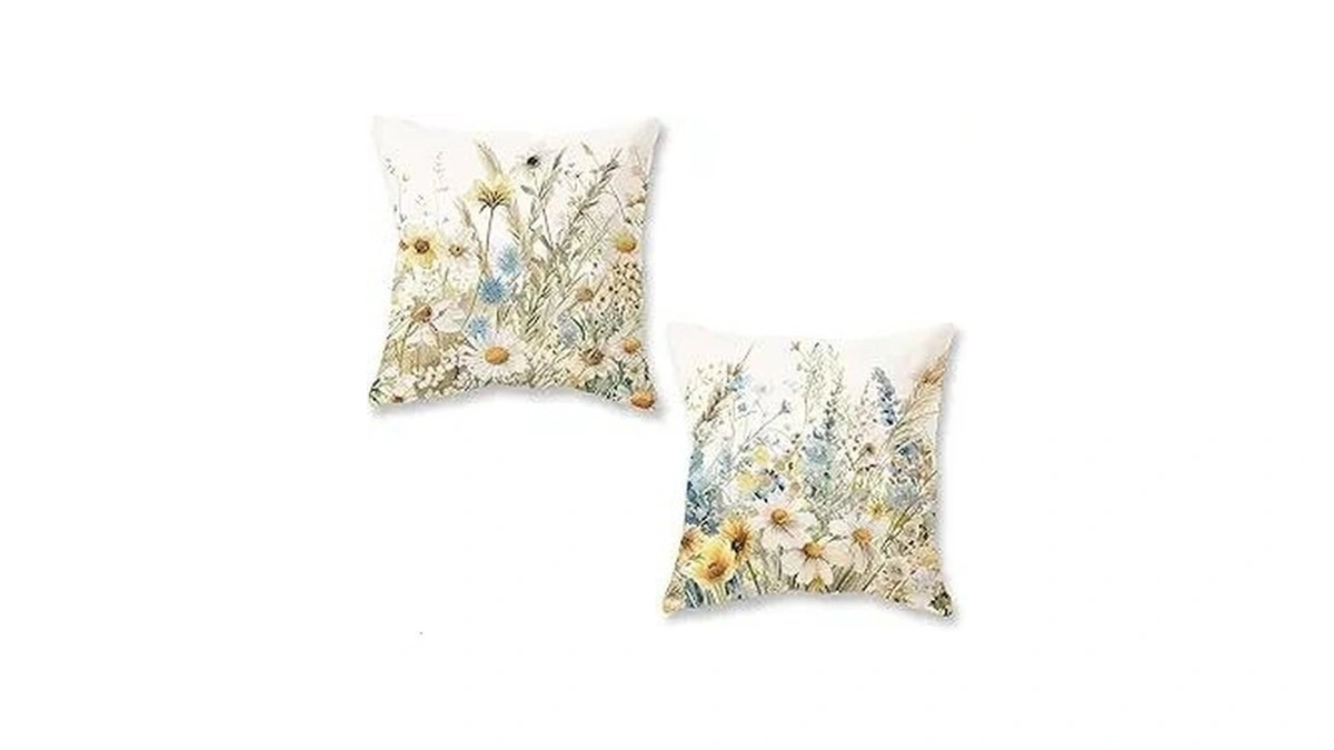 Onway Spring Pillow Covers 20x20 Inch Set Of 2 Daisy