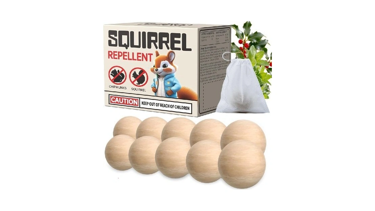 Squirrel Repellent Outdoor, Natural Squirrel Deterrent For Plants, Attic &
