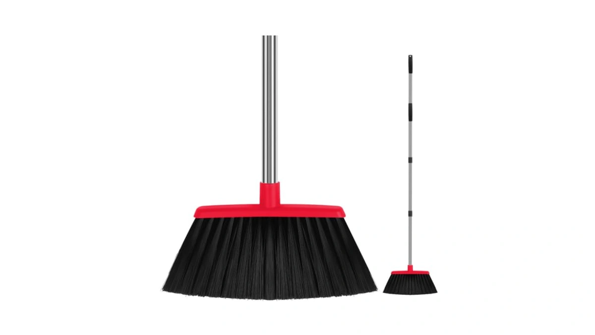 Uduk Heavy Duty Angle Broom, 55-inch Long Handle Extra Wide