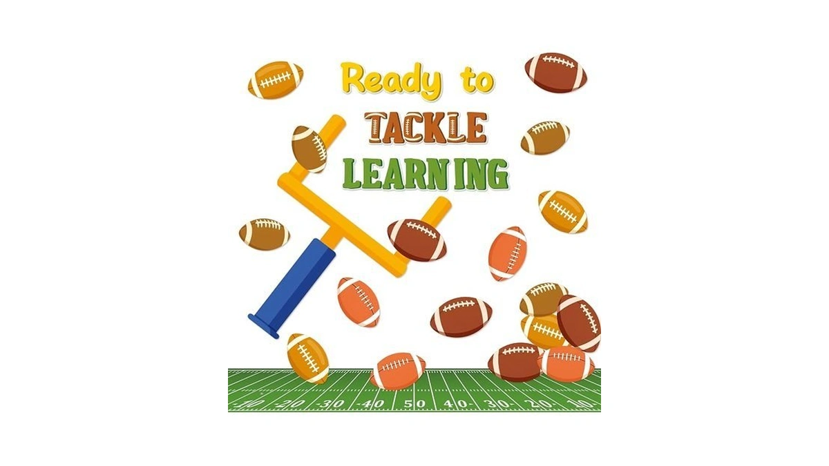 Cy2side Fall Football Bulletin Board - 85pcs Ready To Tackle