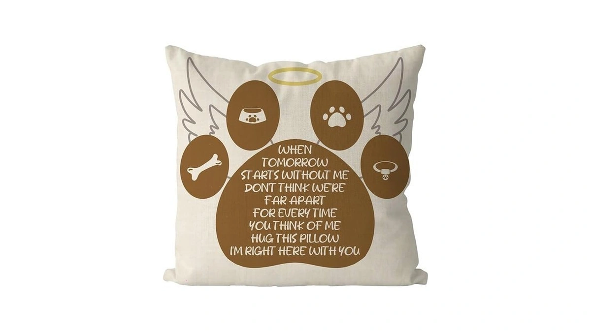 Gagec Dog Memorial Gifts Pillow Covers 18x18 Inch Pet Remembrance