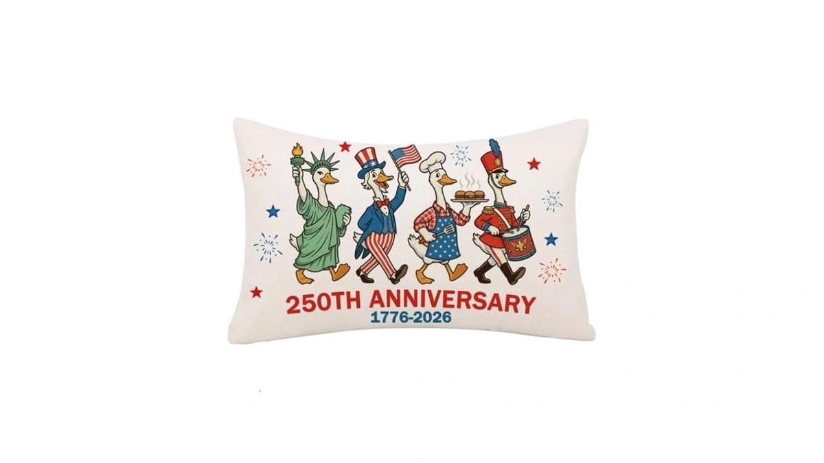Gagec 4th Of July Pillow Covers 12x20 Inch Duck Patriotic