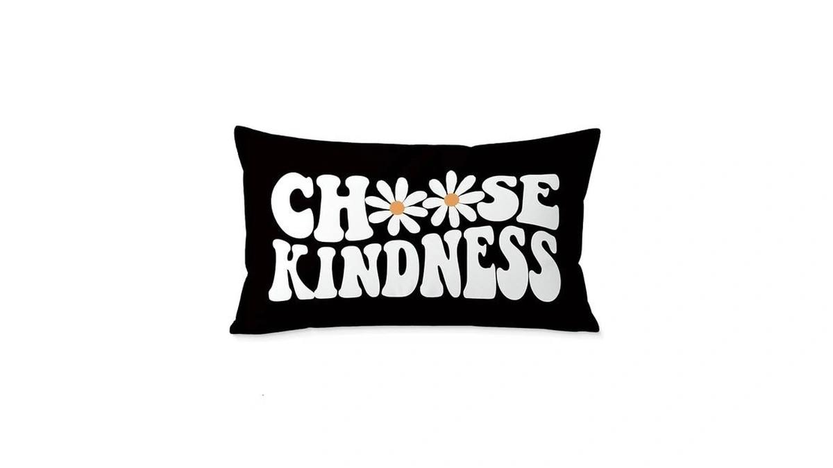 Fuasei Inspirational Choose Kindness Boho Decor Throw Pillow Covers 12x20,