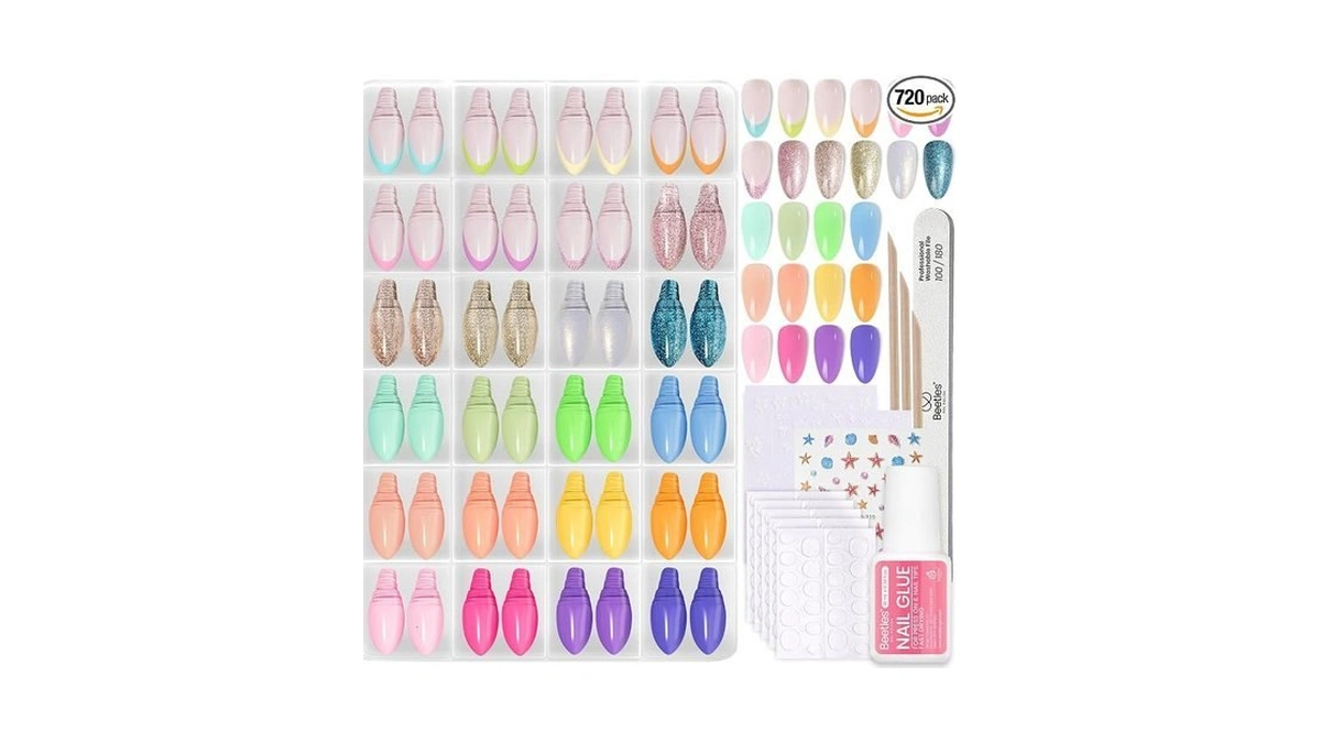Beetles Press On Nails Kit - Chromatic Reverie | 720pcs