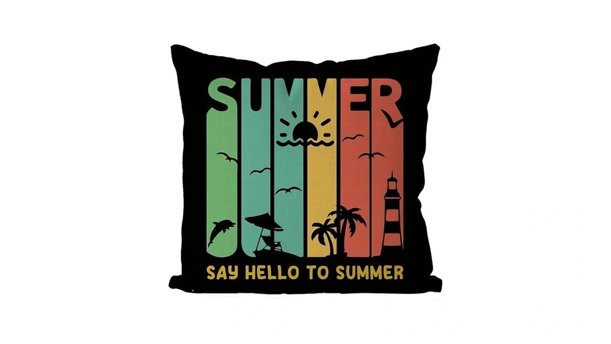 Gagec Summer Pillow Covers 18x18 Inch Say Hello To Summer