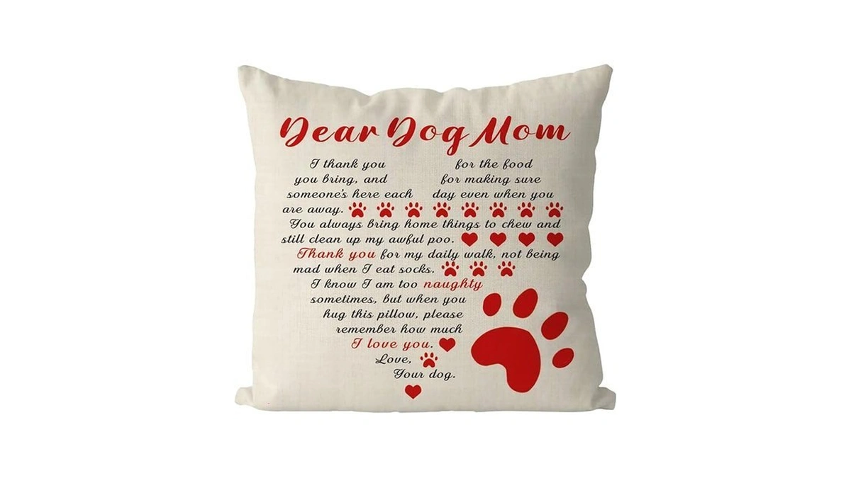 Gagec Dog Mom Gifts Pillow Covers 18x18 Inch Dear Dog