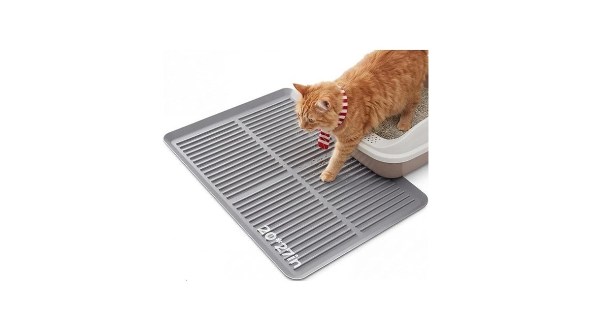 Cat Litter Box Mat-rubber Cat Litter Mat Waterproof Silicone Pad