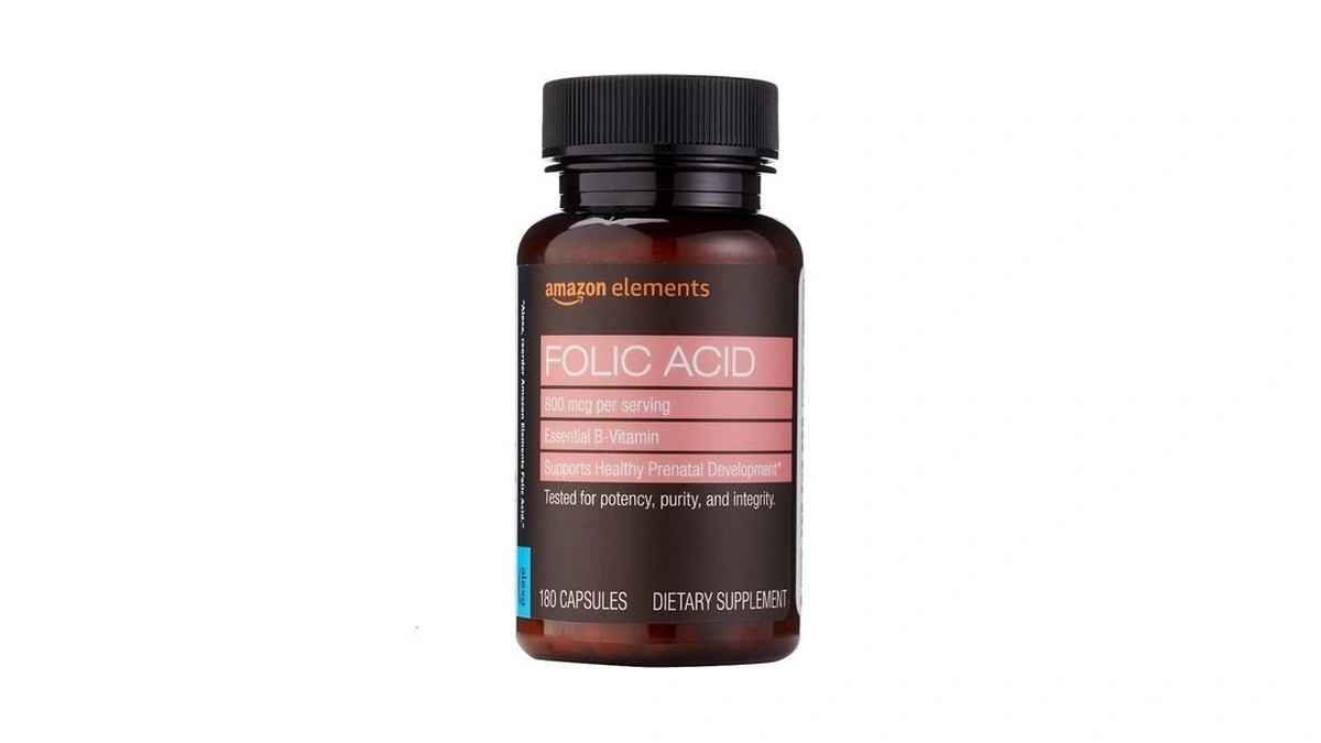 Amazon Elements - Folic Acid, 800 Mcg Per Serving, Tablet,