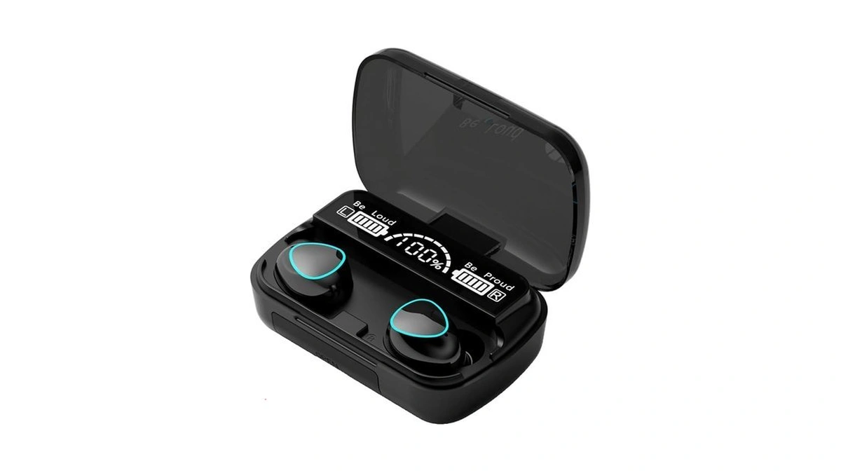 Mwrpcrdn Wireless Earbuds, Bluetooth 5.3 Ear Buds Led Power Display