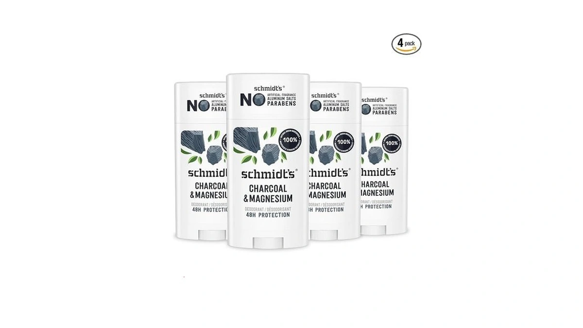Schmidt's Aluminum-free Vegan Deodorant Charcoal & Magnesium With 24 Hour