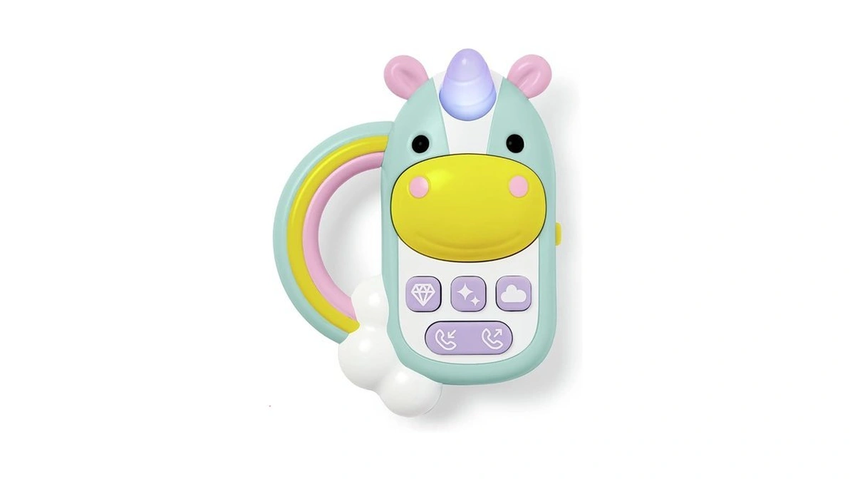 Skip Hop Baby Phone Toy: Zoo Cell Phone, Unicorn