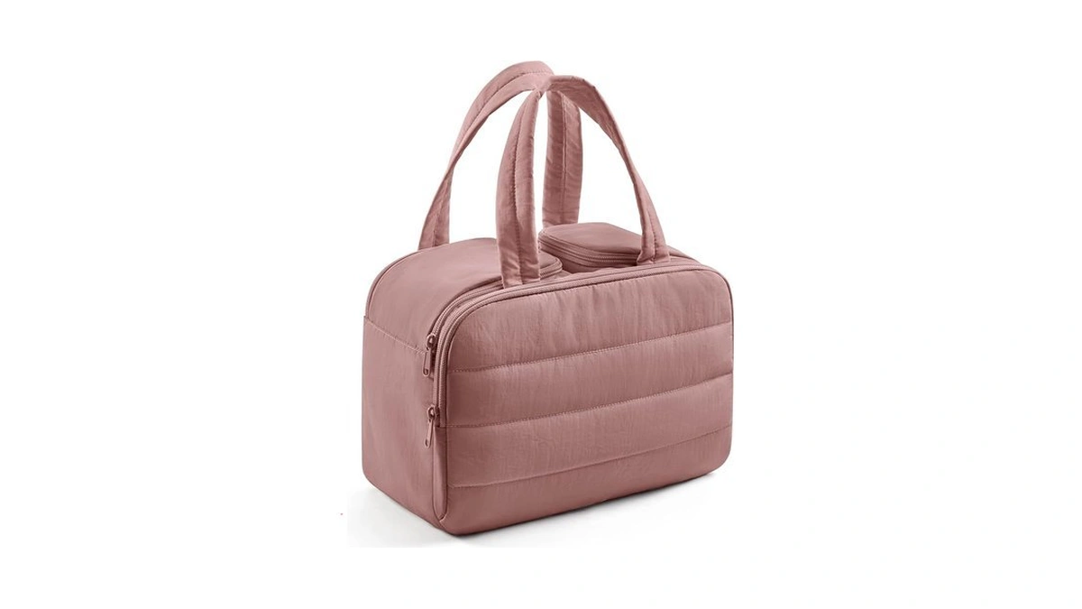 Light Flight Travel Toiletry Bag, Quilted Travel Makeup Cosmetic Bag