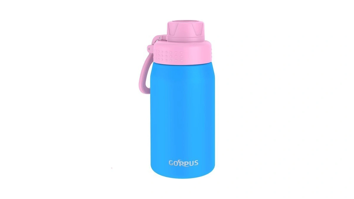 Goppus 15oz Kids Water Bottle With Spout Lid, Toddler Water