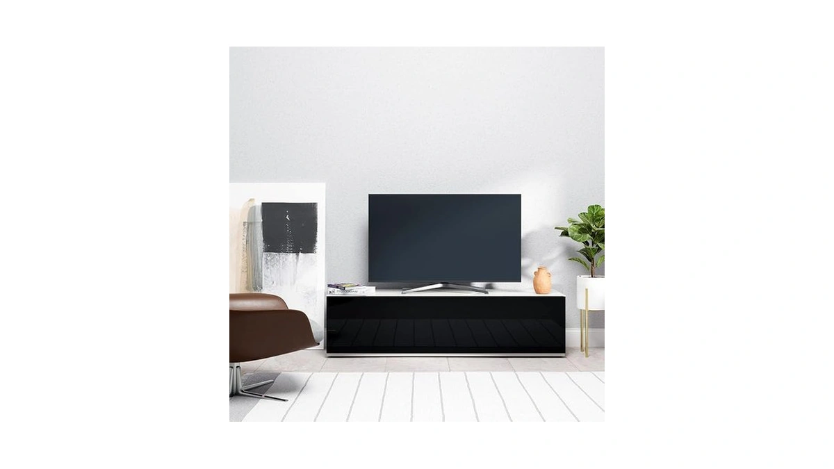 Sonorous St-160 Premium Tv Stand With Black Wood Cover &