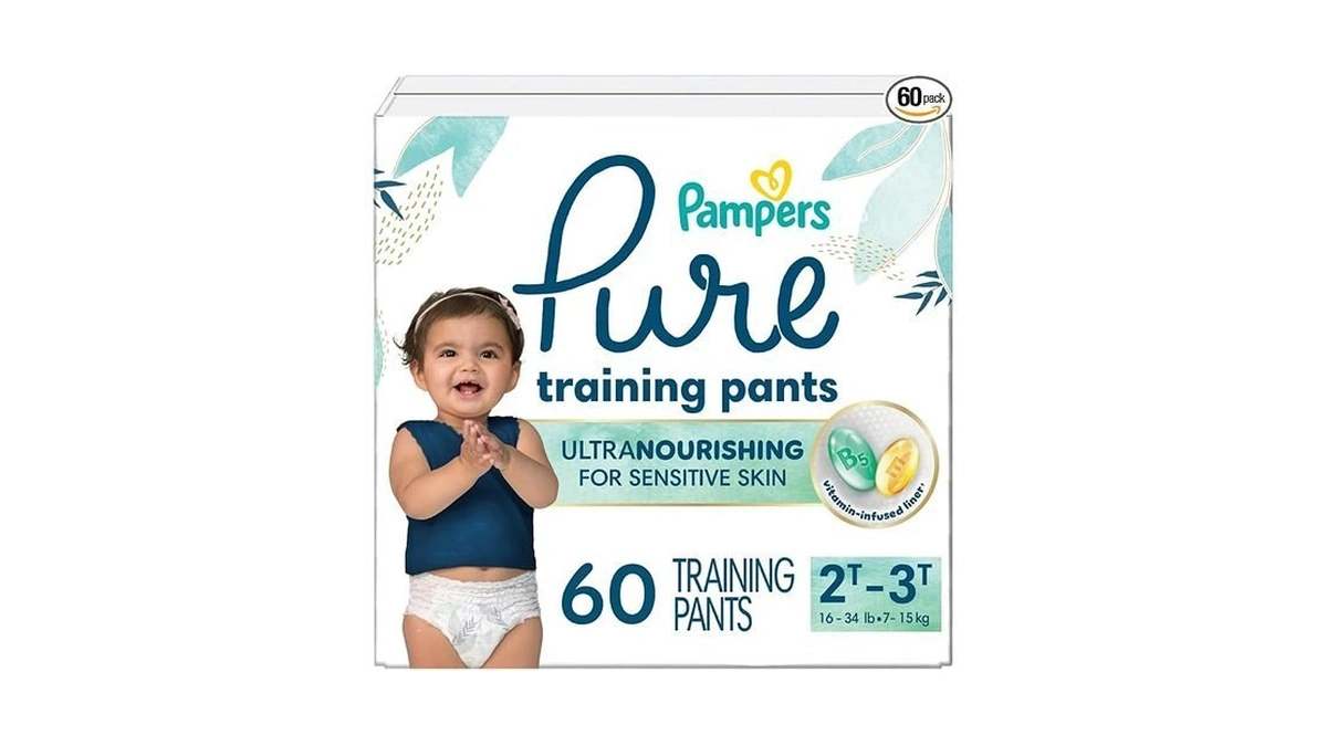 Pampers Pure Protection Training Underwear, Unisex, Size 2t3t, 60 Count,