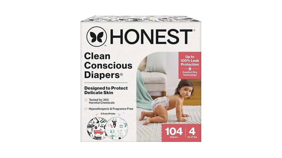 The Honest Company Comfort Dry Disposable Daytime Diapers For Sensitive