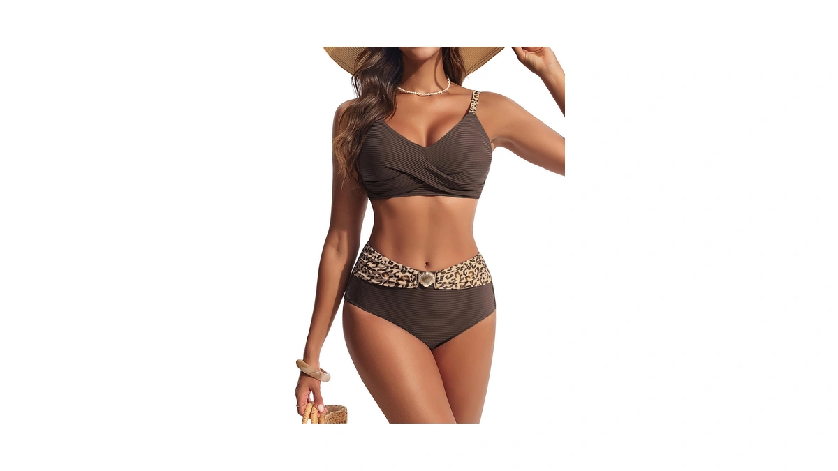Tetured Bikini Sets For Women Tummy Control P...