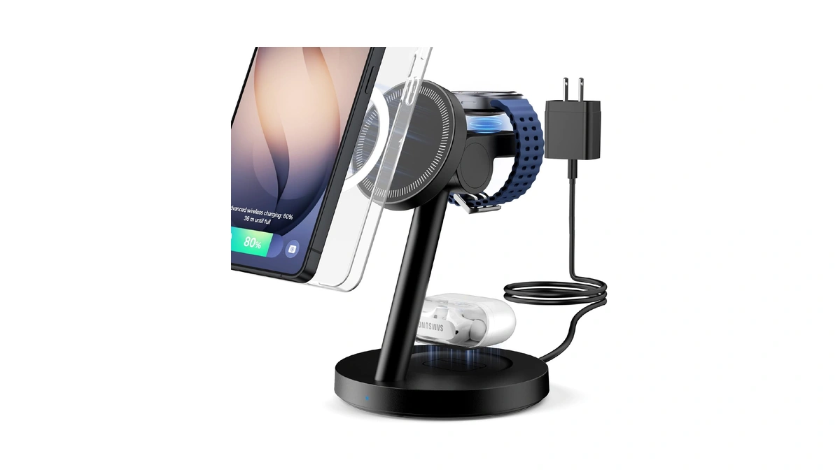 Kpon For Samsung 3 In 1 Charging Station, Magnetic Wireless