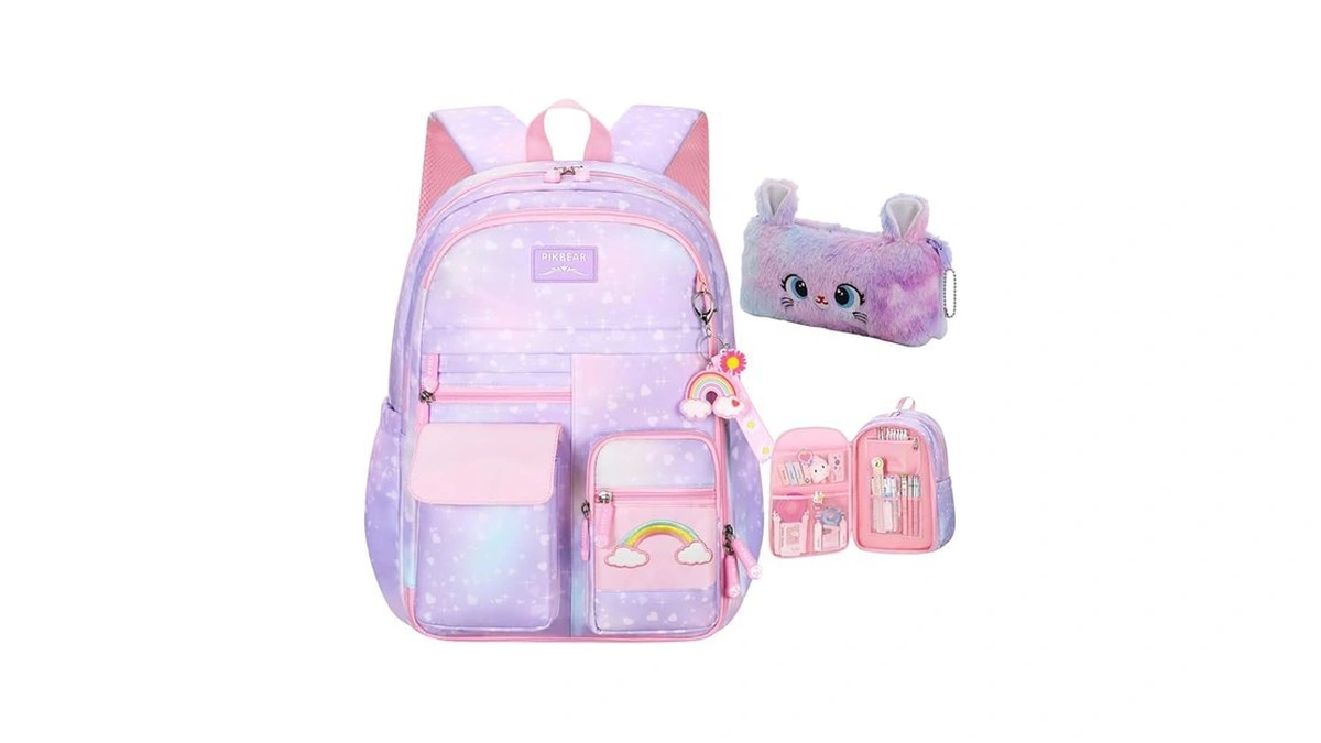 Kids Backpack For Girls Girls Backpack Rainbow School Bag For