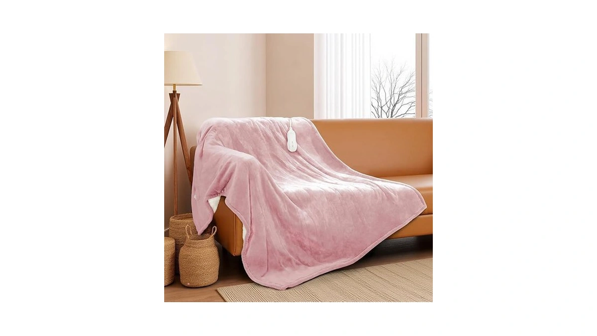 Allyouland Heated Blanket Throw 50"x60", Etl & Fcc Certified Electric