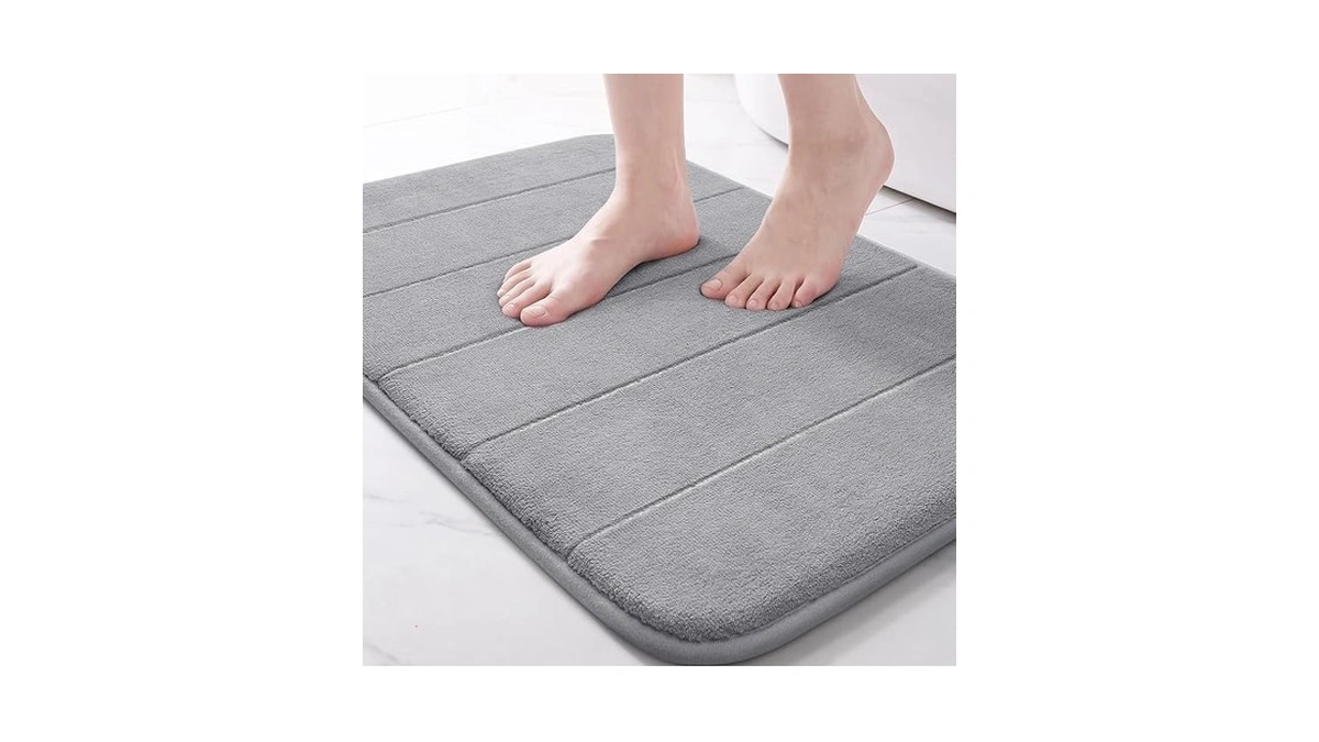 Yimobra Memory Foam Bath Mat, Super Soft Absorbent Bathroom Rug