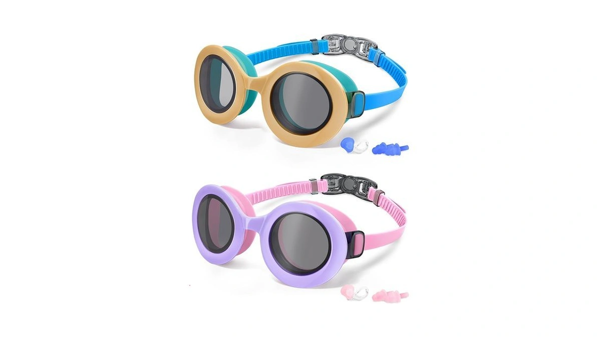 Keary 2 Pack Kids Swim Goggles For Kids 6-14 3-6