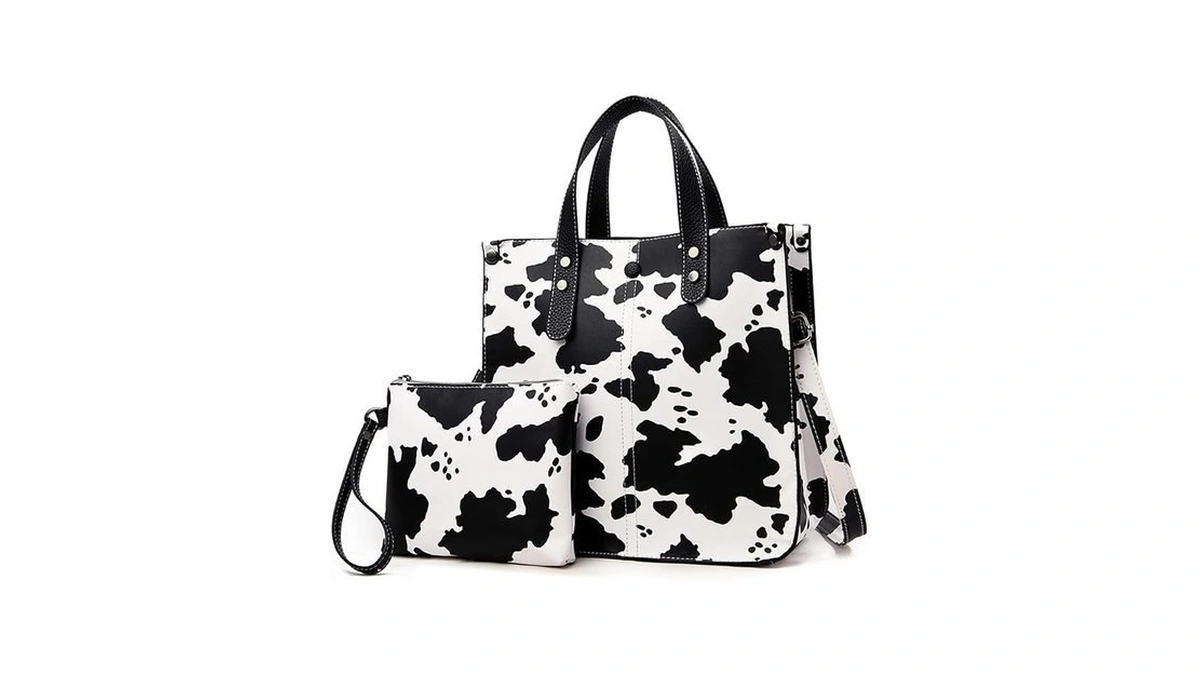 Downupdown Women Handbags And Purse Animal-print Leather Shoulder Bag Satchel