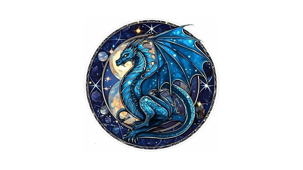 Ijbnhd 5d Dragon Stain Glass Diamond Painting Kits-diy Stain Glass