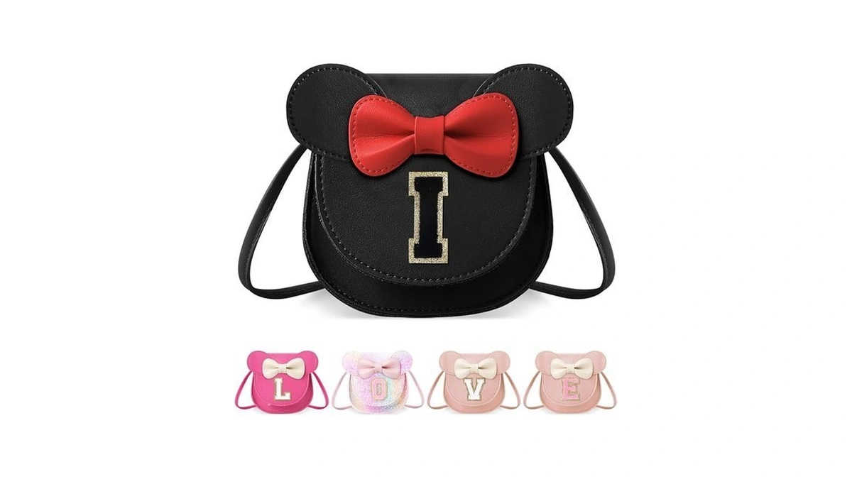 Little Girl Purses For Kids 1-8 Years, Cute Black Mouse