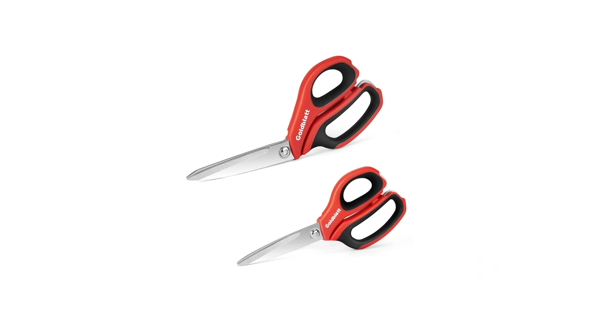 Goldblatt 2pcs Heavy Duty Scissors, Multipurpose Shop Scissors With Stainless