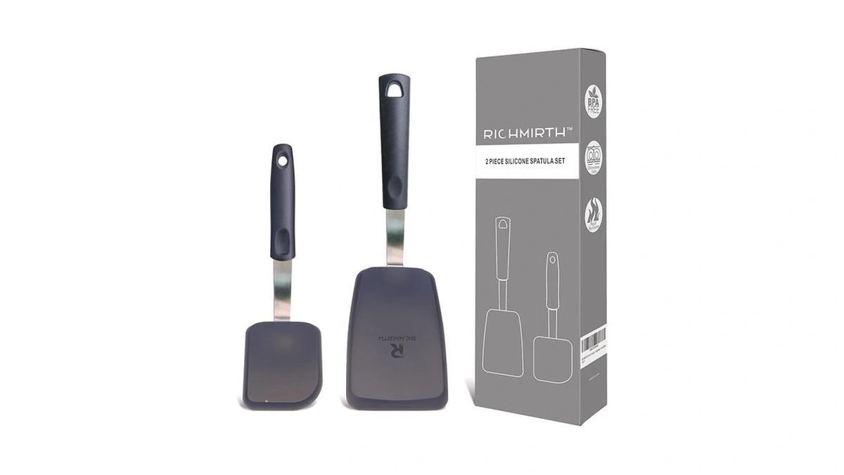Richmirth Silicone Spatula Set Of 2 – 600°f Heat Resistant,