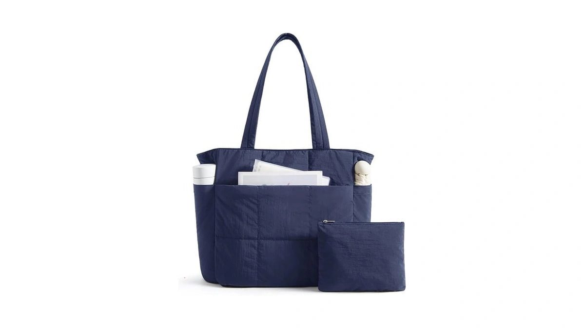 Light Flight Tote Bag For Women, 2-piece Puffy Tote Bag