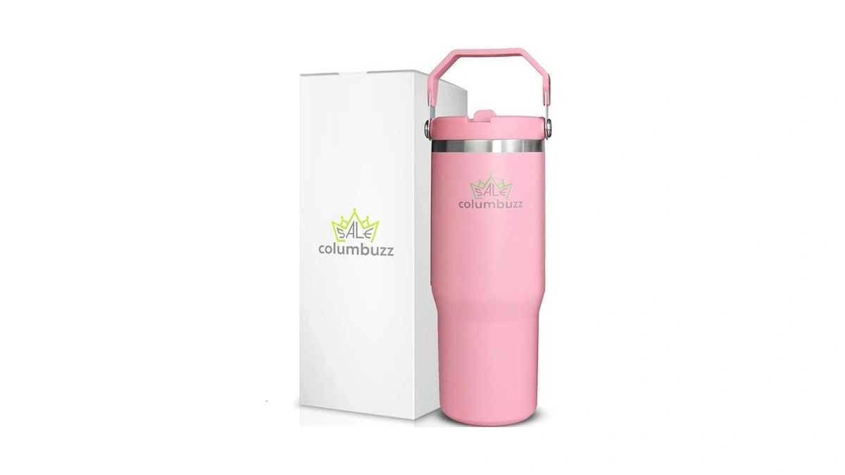 30oz Insulated Stainless Steel Tumbler With Leak-proof Spout Lid &