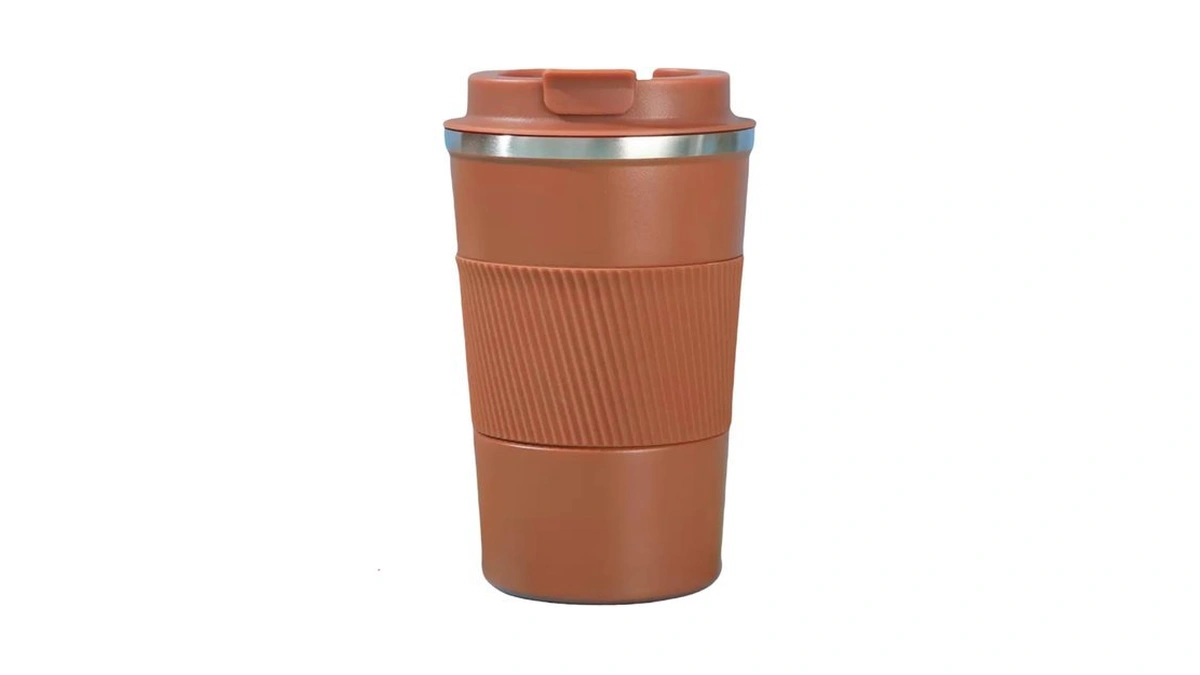 Famkx Stainless Steel Insulated Travel Coffee Mug Flip Up Tumbler,