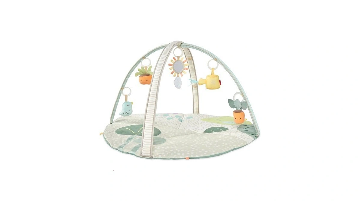 Skip Hop Tummy Time Mat, 3-in-1 Activity Baby Play Gym,